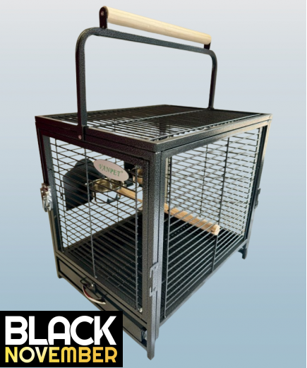 Parrot-Supplies Parrot Travel Cage - Black
